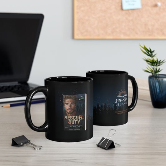 Rescued Duty - Black Mug 11oz