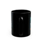 Burning Hearts- Black Mug 11oz