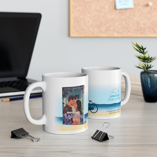 Jonathon Island-Meet Me on Lilac Lane - White Mug 11oz