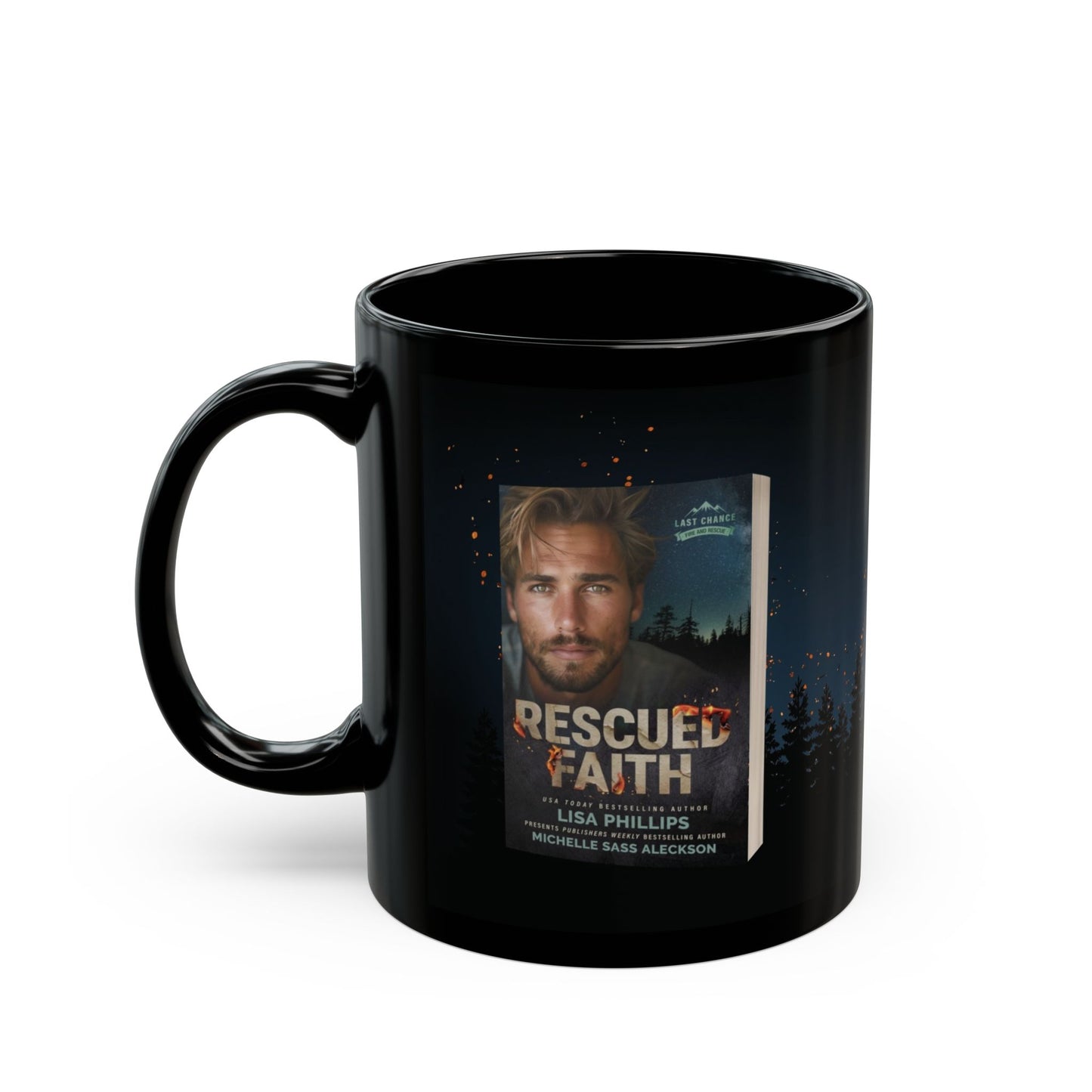 Rescued Faith - Black Mug 11oz