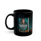 Burning Hearts- Black Mug 11oz